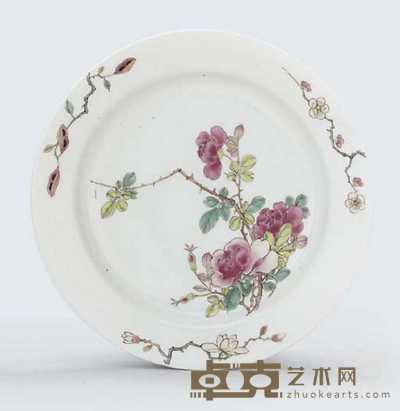 YONGZHENG (1723-35) A FAMILLE ROSE PLATE 